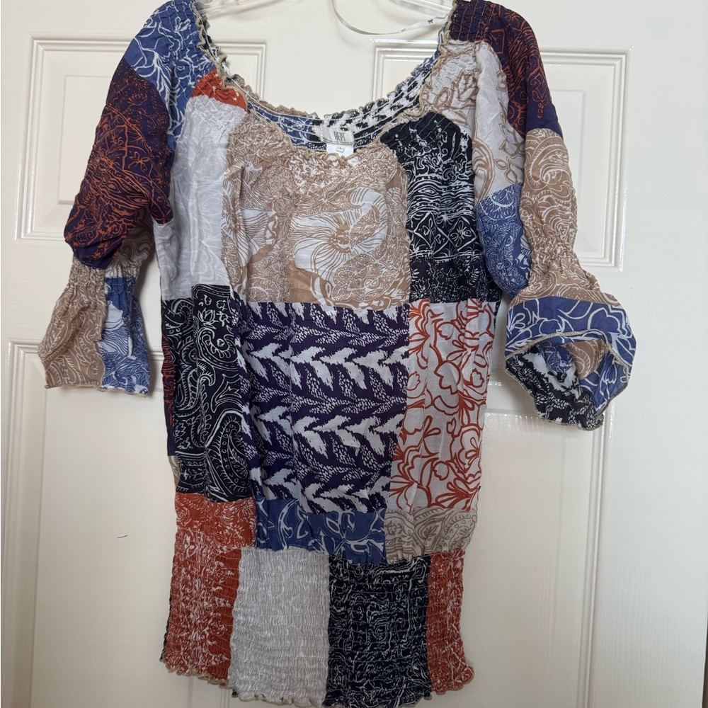 Patchwork Boho Boutique Blouse
